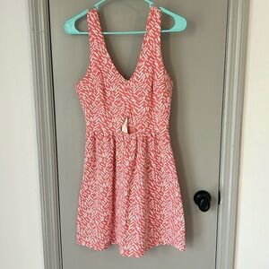 Francesca’s Miami Geometric Sleeveless Sun Dress with cut out